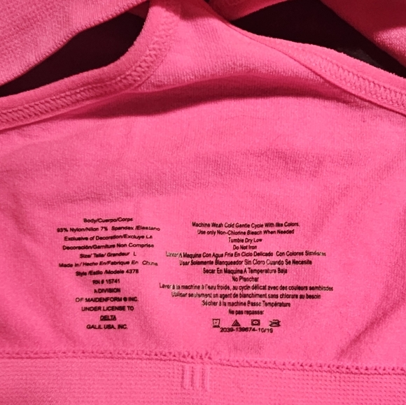 Two neon, girl's sports bras, size L - Picture 5 of 7